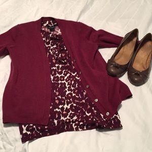 Maroon Blouse and cardigan bundle